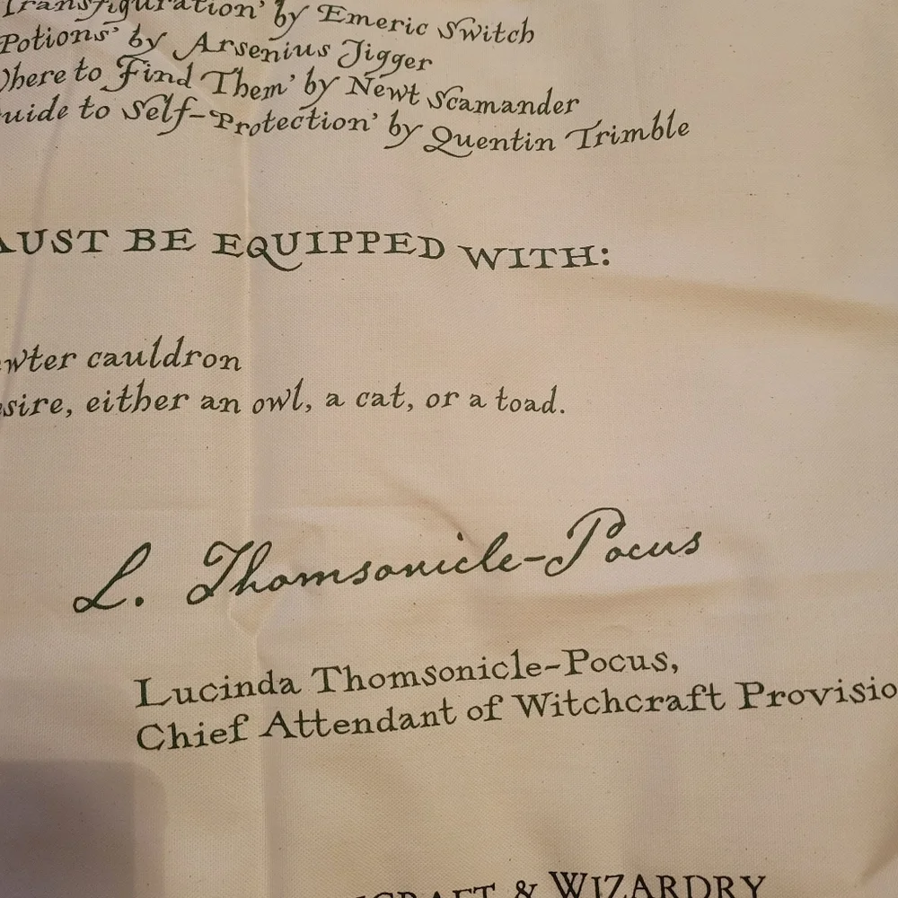 Harry Potter Acceptance Letter Tea Towel Wall Decor